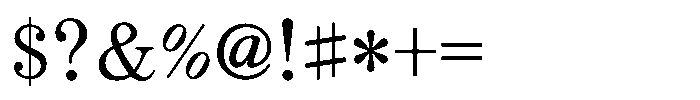 OT-NIS_SMH 5 Medium Font OTHER CHARS