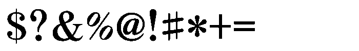 OT-NIS_SMH 8 Bold Font OTHER CHARS