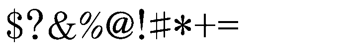 OT-NIS_SMS 4 Regular Font OTHER CHARS