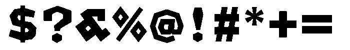 OT-NIS_TAK Heavy Font OTHER CHARS