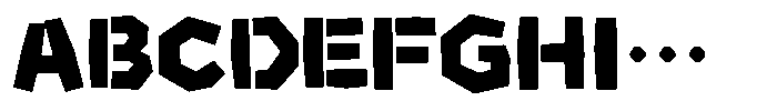 OT-NIS_TAK Heavy Font UPPERCASE