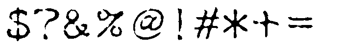 OT-NIS_UTA Regular Font OTHER CHARS