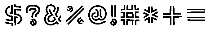 OT-NIS_WARI Heavy Font OTHER CHARS