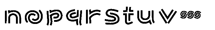OT-NIS_WARI Heavy Font LOWERCASE