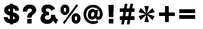 OT-NIS_WKL Heavy Font OTHER CHARS
