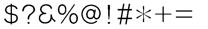 OT-NIS_WKS Ultra Light Font OTHER CHARS
