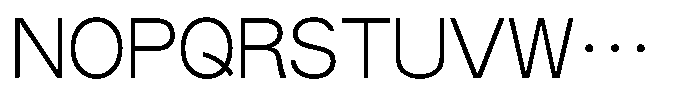 OT-NIS_WKS Ultra Light Font UPPERCASE