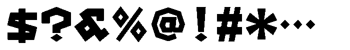 OT-NIS_Z Heavy Font OTHER CHARS