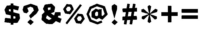 OT-NIS_ZEDO Heavy Font OTHER CHARS