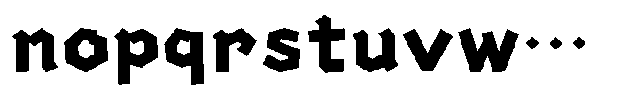 OT-NIS_ZEDO Heavy Font LOWERCASE