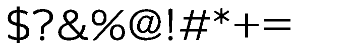 OT-UGB Regular Font OTHER CHARS