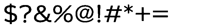 OT-UGD Demi Bold Font OTHER CHARS