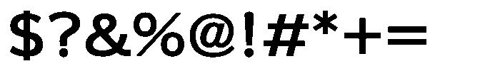 OT-UGD Extra Bold Font OTHER CHARS