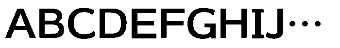 OT-UGD Extra Bold Font UPPERCASE