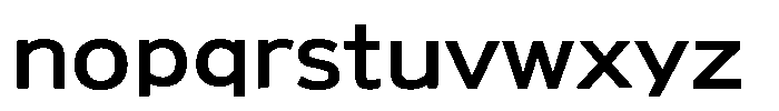 OT-UGD Extra Bold Font LOWERCASE
