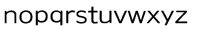 OT-UGD Regular Font LOWERCASE