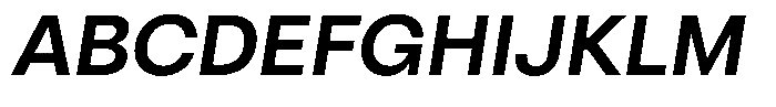 Otfits Grotesk Semi Bold Italic Font UPPERCASE