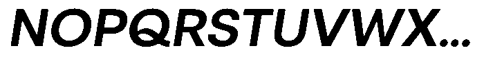 Otfits Grotesk Semi Bold Italic Font UPPERCASE