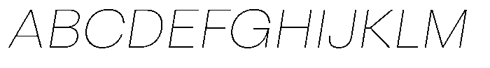 Otfits Grotesk Thin Italic Font UPPERCASE