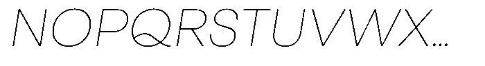 Otfits Grotesk Thin Italic Font UPPERCASE