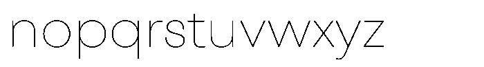 Otfits Grotesk Thin Font LOWERCASE
