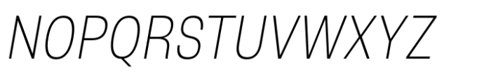 Otoiwo Grotesk Condensed Extra Light Italic Font UPPERCASE