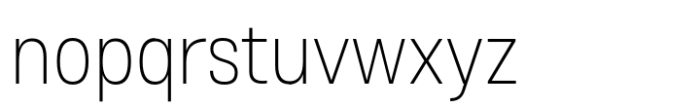 Otoiwo Grotesk Condensed Extra Light Font LOWERCASE