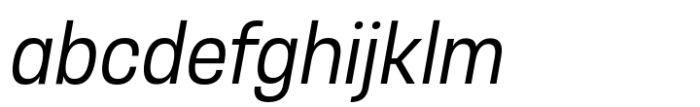 Otoiwo Grotesk Condensed Italic Font LOWERCASE