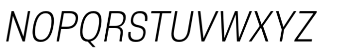 Otoiwo Grotesk Condensed Light Italic Font UPPERCASE