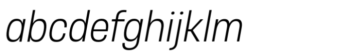 Otoiwo Grotesk Condensed Light Italic Font LOWERCASE