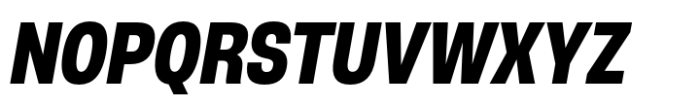 Otoiwo Grotesk Narrow Extra Bold Italic Font UPPERCASE