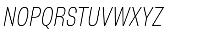 Otoiwo Grotesk Narrow Extra Light Italic Font UPPERCASE