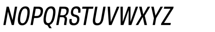 Otoiwo Grotesk Narrow Medium Italic Font UPPERCASE