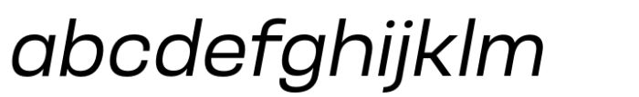 Otoiwo Grotesk Normal Italic Font LOWERCASE