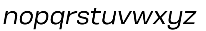 Otoiwo Grotesk Normal Italic Font LOWERCASE