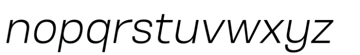 Otoiwo Grotesk Normal Light Italic Font LOWERCASE