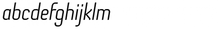 Otsu Sans Light Italic Font LOWERCASE