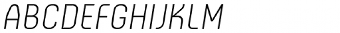 Otsu Sans Thin Italic Font UPPERCASE