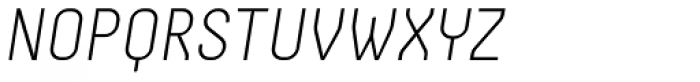 Otsu Sans Thin Italic Font UPPERCASE