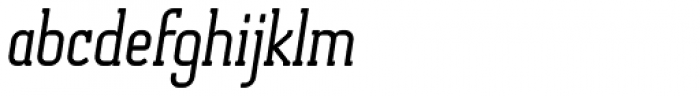 Otsu Slab Book Italic Font LOWERCASE
