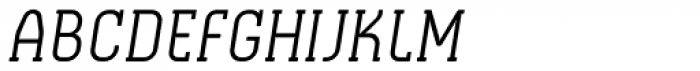 Otsu Slab Light Italic Font UPPERCASE