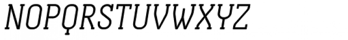 Otsu Slab Light Italic Font UPPERCASE