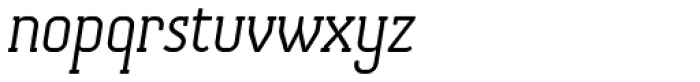 Otsu Slab Light Italic Font LOWERCASE