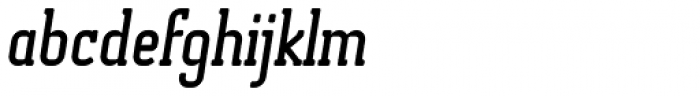 Otsu Slab Medium Italic Font LOWERCASE