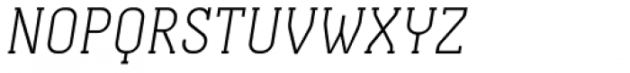 Otsu Slab Thin Italic Font UPPERCASE