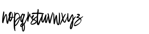 Otsudaki Brush Font LOWERCASE
