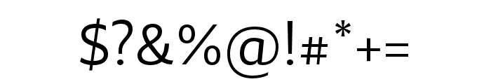 29LT Zarid Sans Regular Font OTHER CHARS