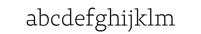 29LT Zarid Serif Extra Light Font LOWERCASE