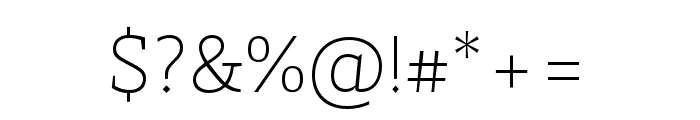 29LT Zarid Serif Thin Font OTHER CHARS
