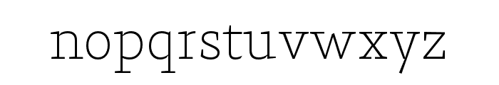 29LT Zarid Serif Thin Font LOWERCASE